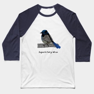 Superb Fairy Wren Baseball T-Shirt